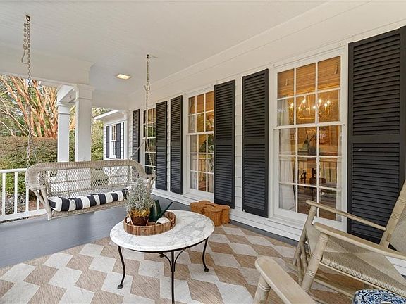 View of patio with covered porch