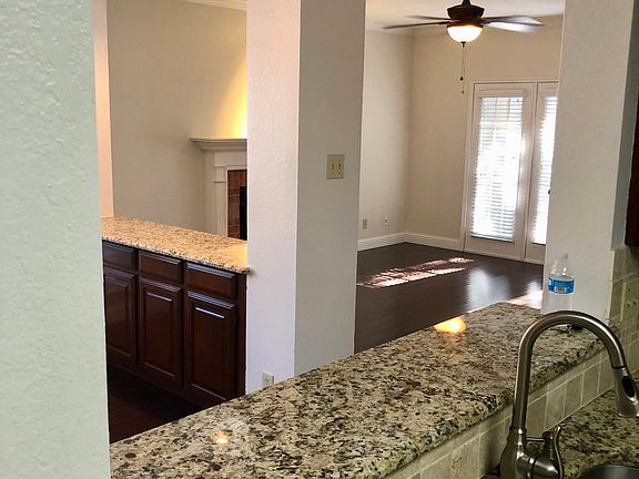 View from Kitchen into dining & living room