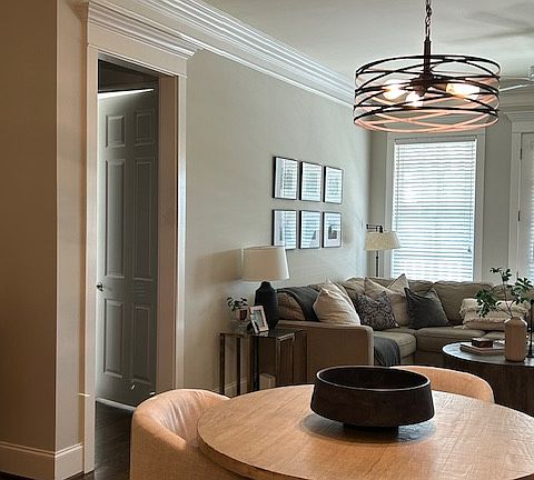 Open plan dinning and living