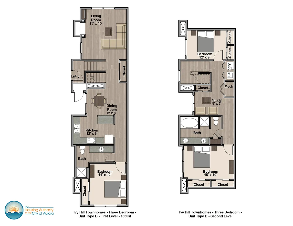 Floor plan 3 Bed TH Type B