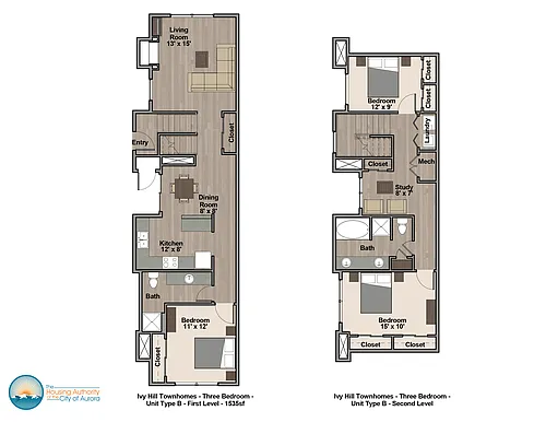 Floor plan 3 Bed TH Type B