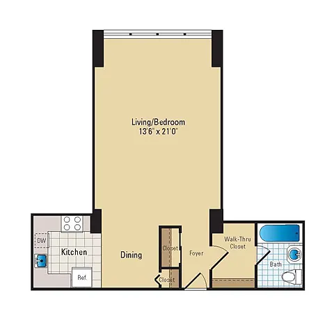 Floor plan Studio | S01