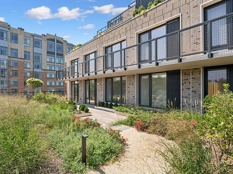 Your patio is nestled among lush landscaping