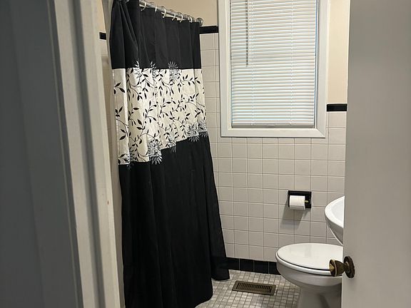 One of two full bathrooms