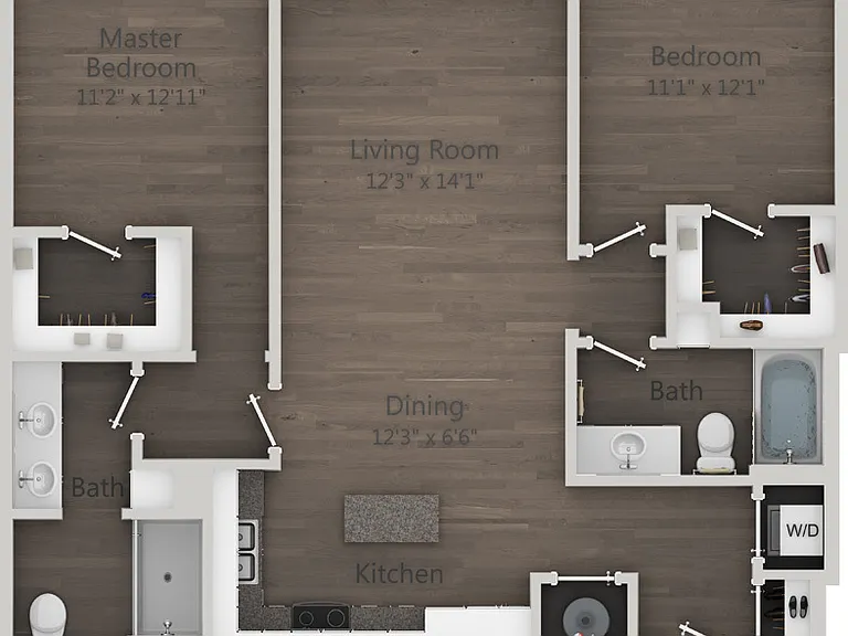 Cotton (C3) floor plan Ellison On Broad
