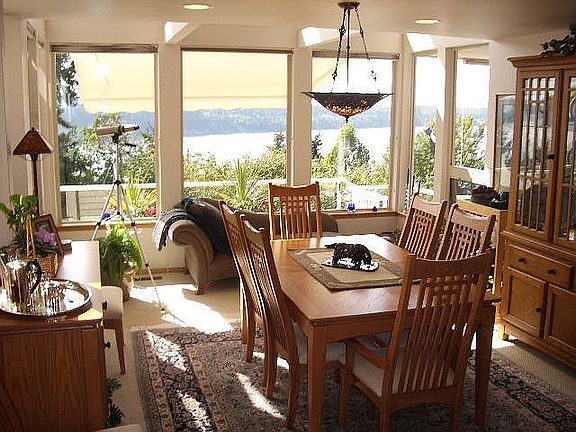 Exquisite formal dining with views