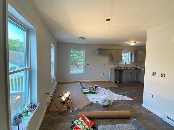 view of the apartment from the door to the private deck