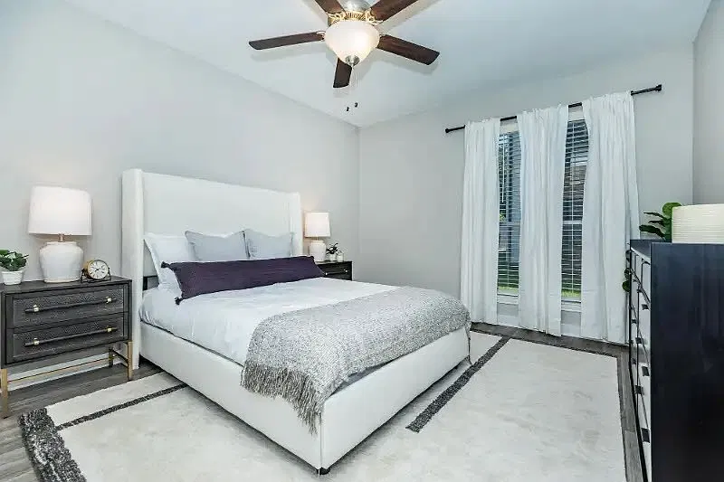 Experience modern living at Cali Crossing Apartments, featuring spacious bedrooms with elegant finishes and ample natural light. Enjoy a serene atmosphere complemented by stylish design. Explore your new home today!