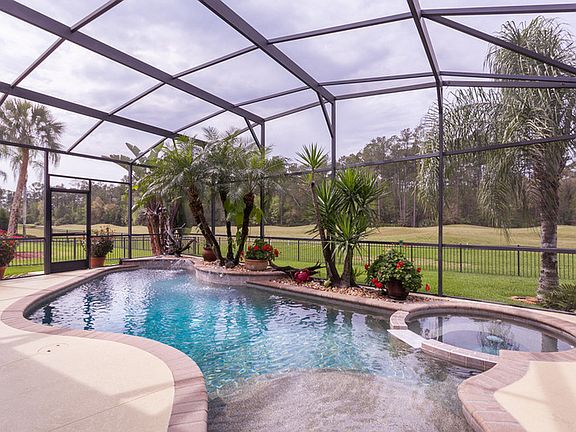 Stunning Screened Pool! : Sun Sets on Pool / Hot Tub! (West)