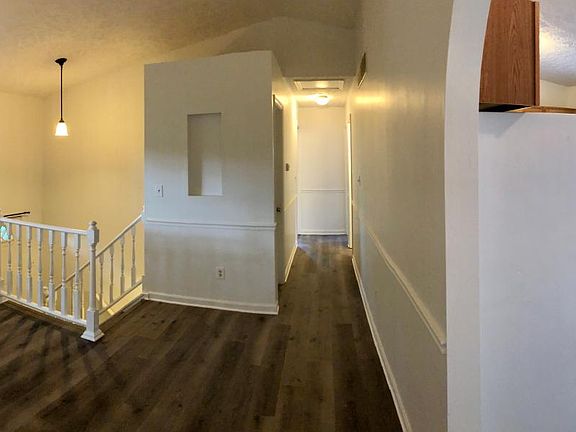 Upstairs living room and kitchen