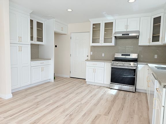 Kitchen with cabinets