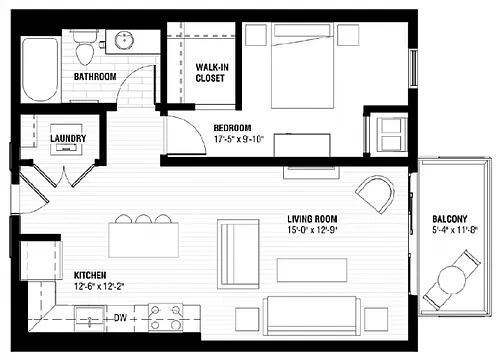 Floor plan San Francisco - 1H