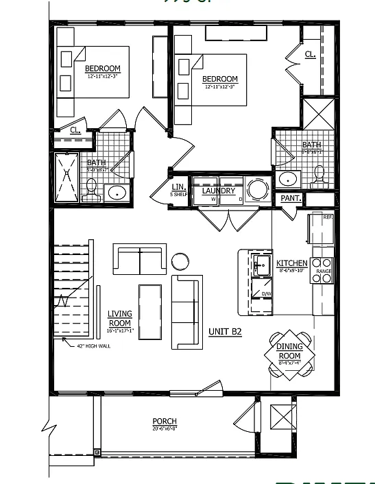 Floor plan Pompton I
