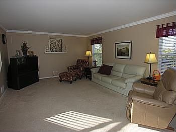 Open Family room with Crown Molding
