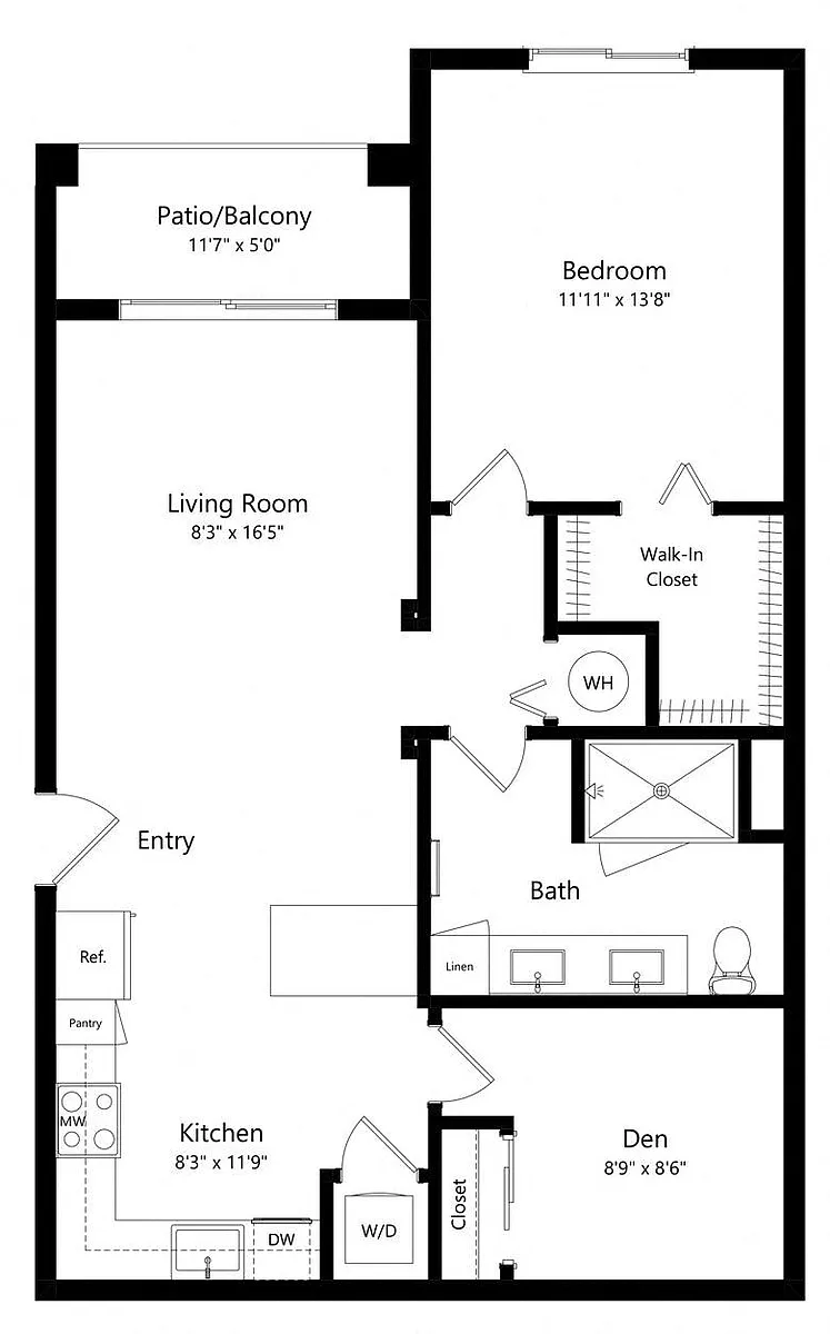 Floor plan A4 w/ Den