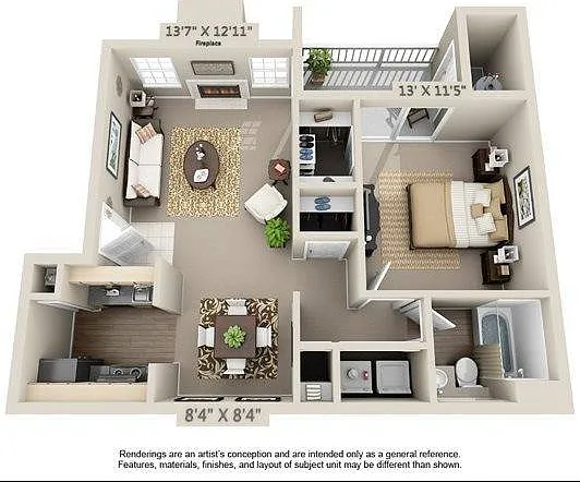 1 Bedroom | 1 Bath | 793 SF 1 Bedroom | 1 Bath | 793 SF