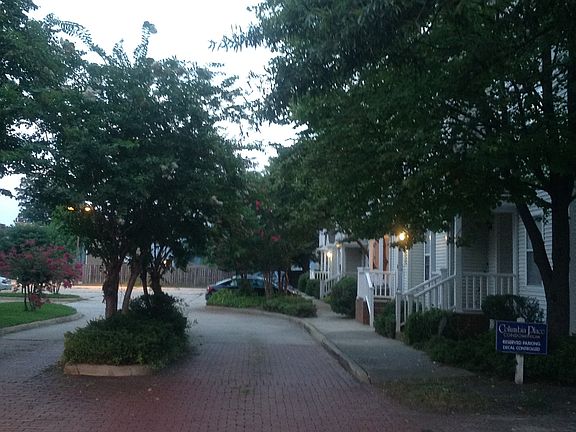 Exterior entrance looking toward parking lot
