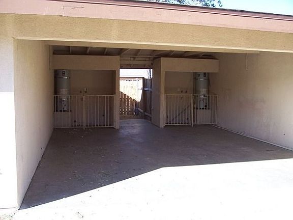 carport and laundry area