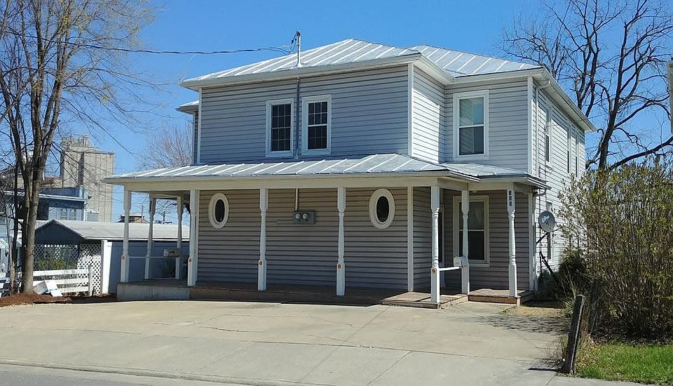 348 is the right side of the duplex. Off street parking in f