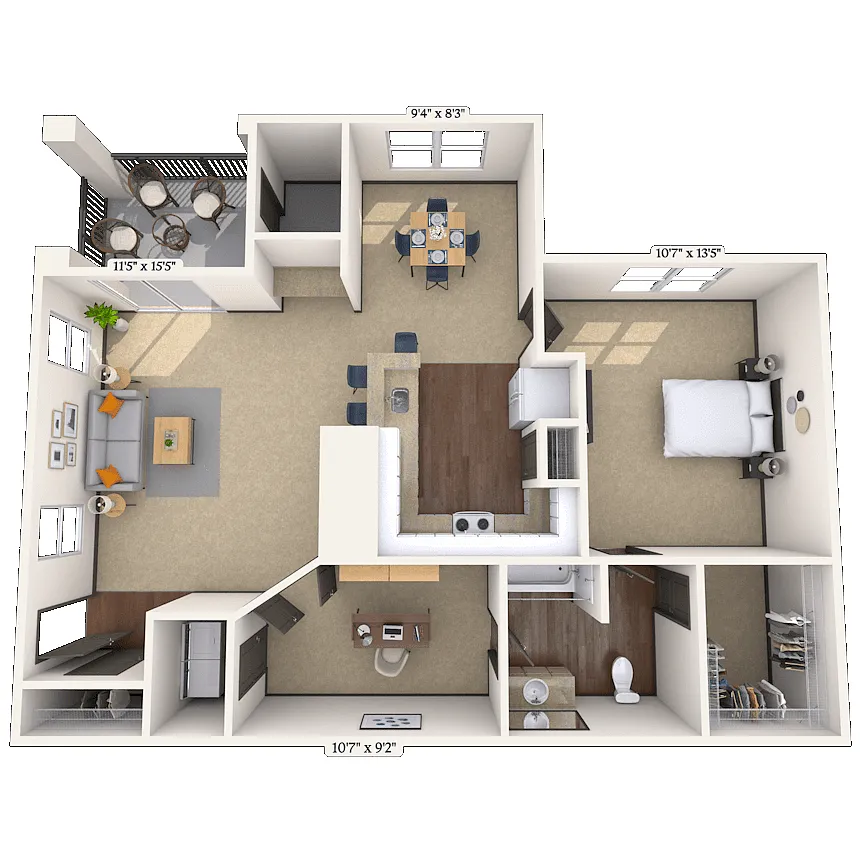 Floor plan Huntwick Study