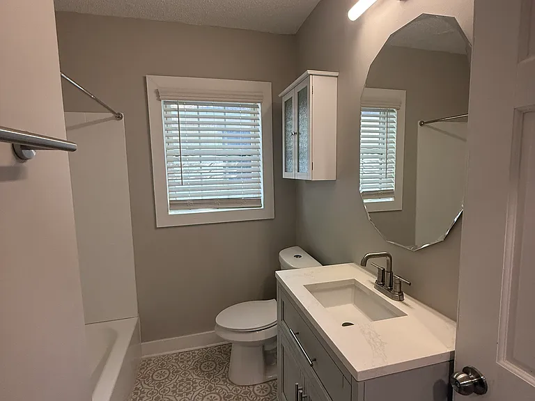 Hallway bathroom