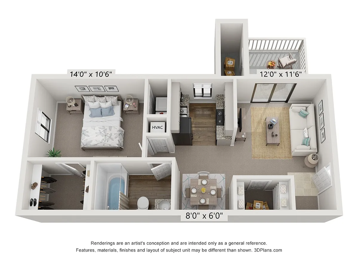 Floor plan Brookstone - Renovated