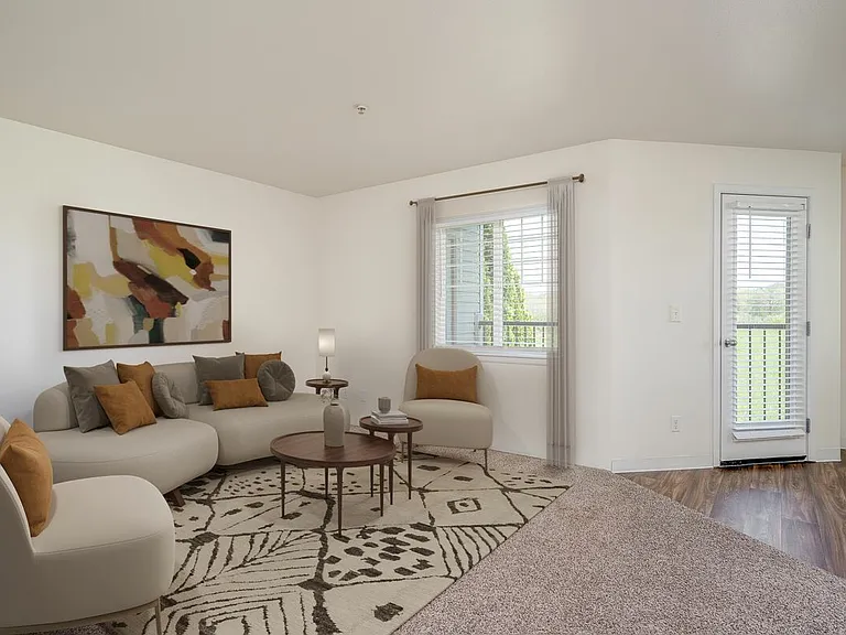 Meadow View Apartments | Two Bedroom Living Room