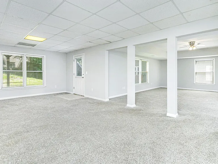 Massive basement with plenty of daylight and a full bathroom.
