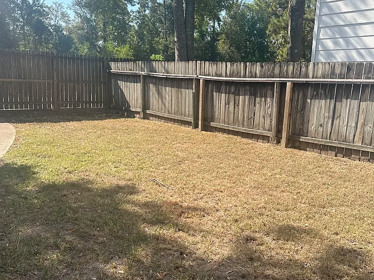 Private backyard