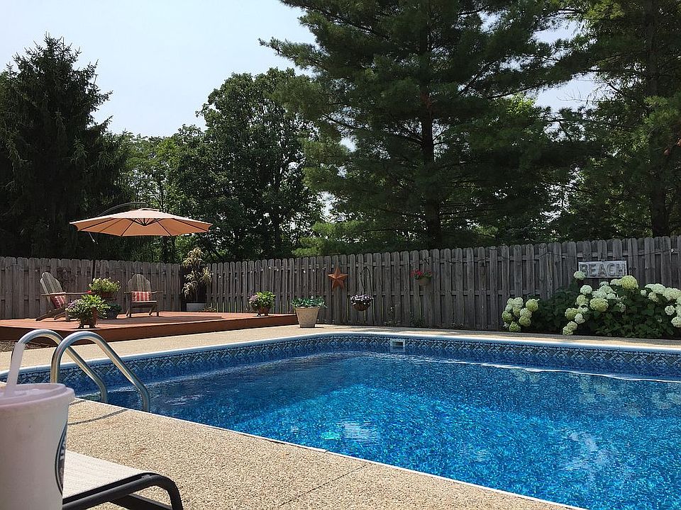 Huge in ground heated pool