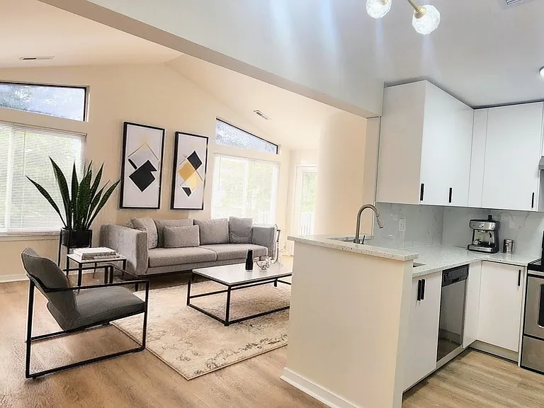 Open space kitchen, dinning and living room
