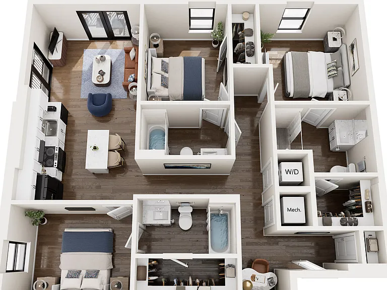 C2.1 floor plan Trella Uptown