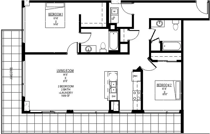 Floor plan 613
