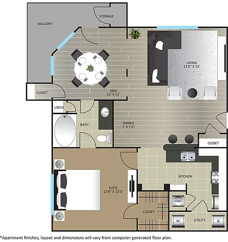 Floor plan A3 - Renovated