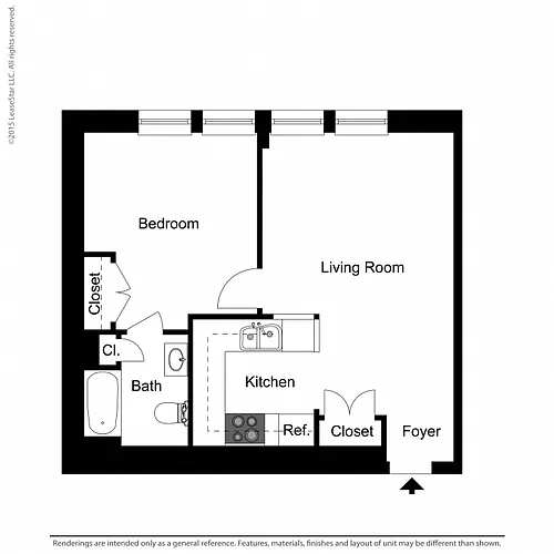 Floor plan One Bedroom