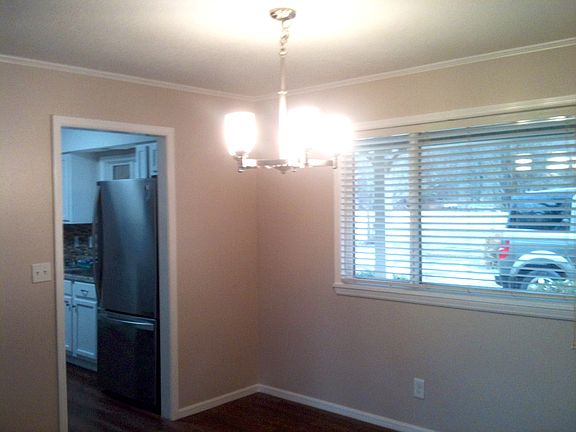 Dining room open to living room