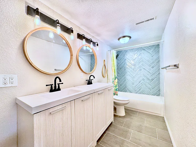Bathroom with double sinks
