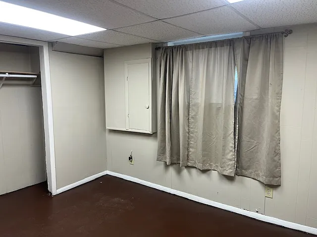 Larger of the 2 bedrooms. That's an egress window. It opens.