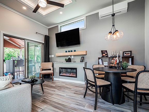 Living Area with Fireplace