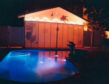 Pool at night