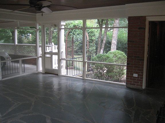 Enjoy your private screen porch overlooking the backyard