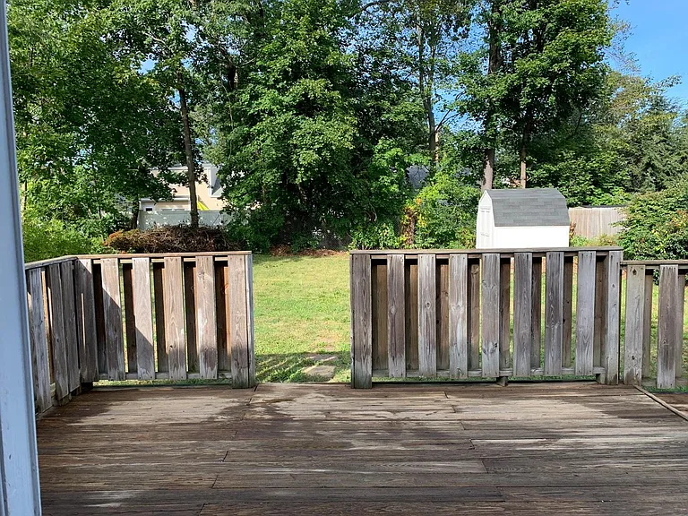 Deck & shed