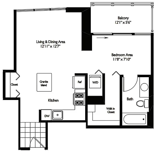 Floor plan CONVERTIBLE 03 - TIDES