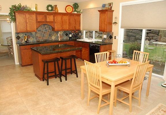 Granite, slate, cherry with stainless
