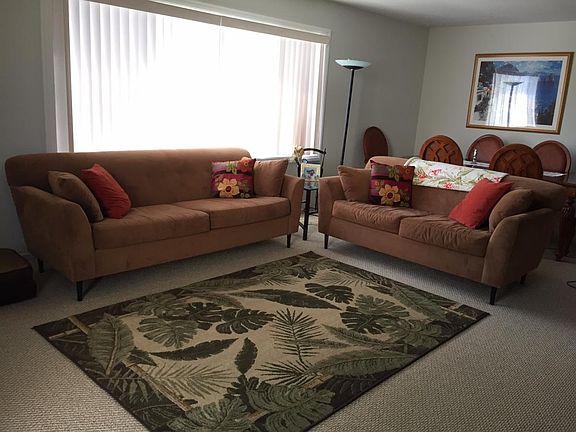 Living room and dining room