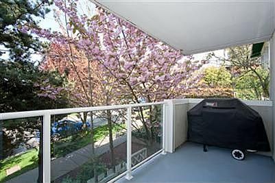 The west facing covered deck gets great light and is quite private.