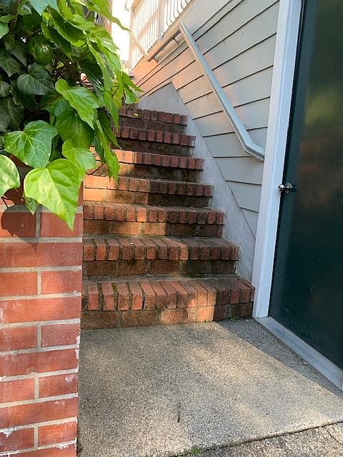 Front steps.