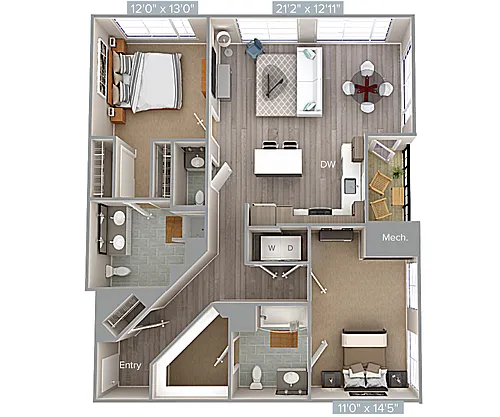 Floor plan B8-1347-U