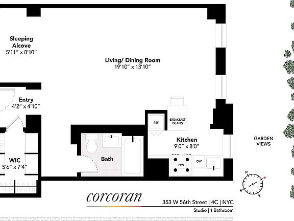 5th image of 353 W 56th St APT 4C