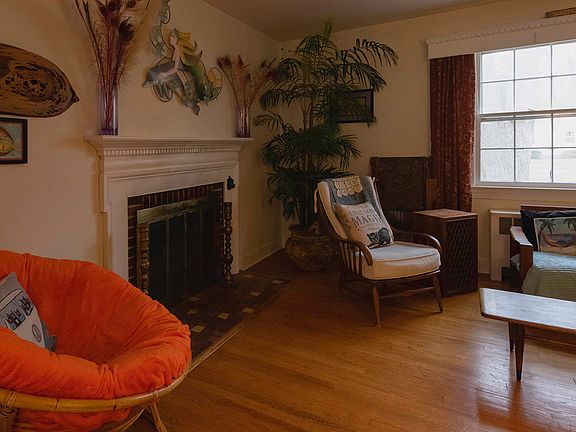 fireplace in the living room